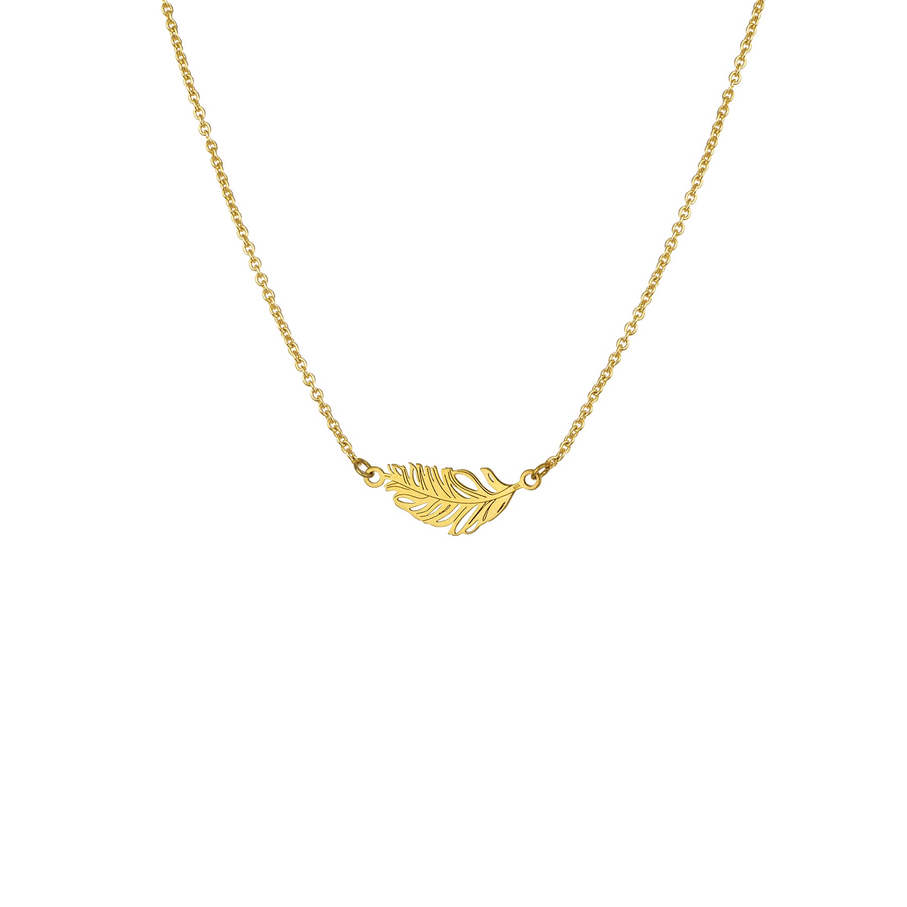 Collier plume or - Lost & Faune