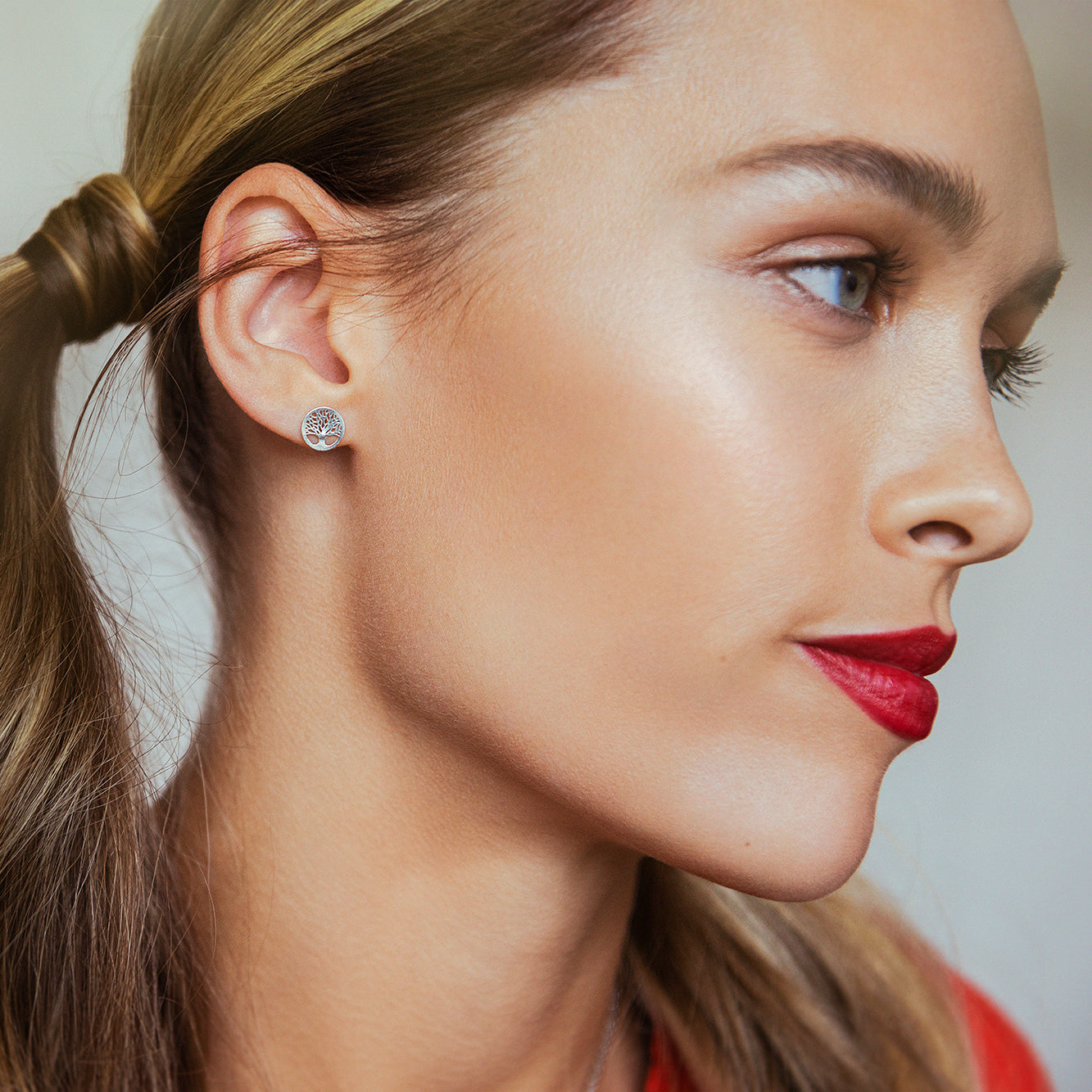 Boucles d'oreilles arbre argent - Lost & Faune