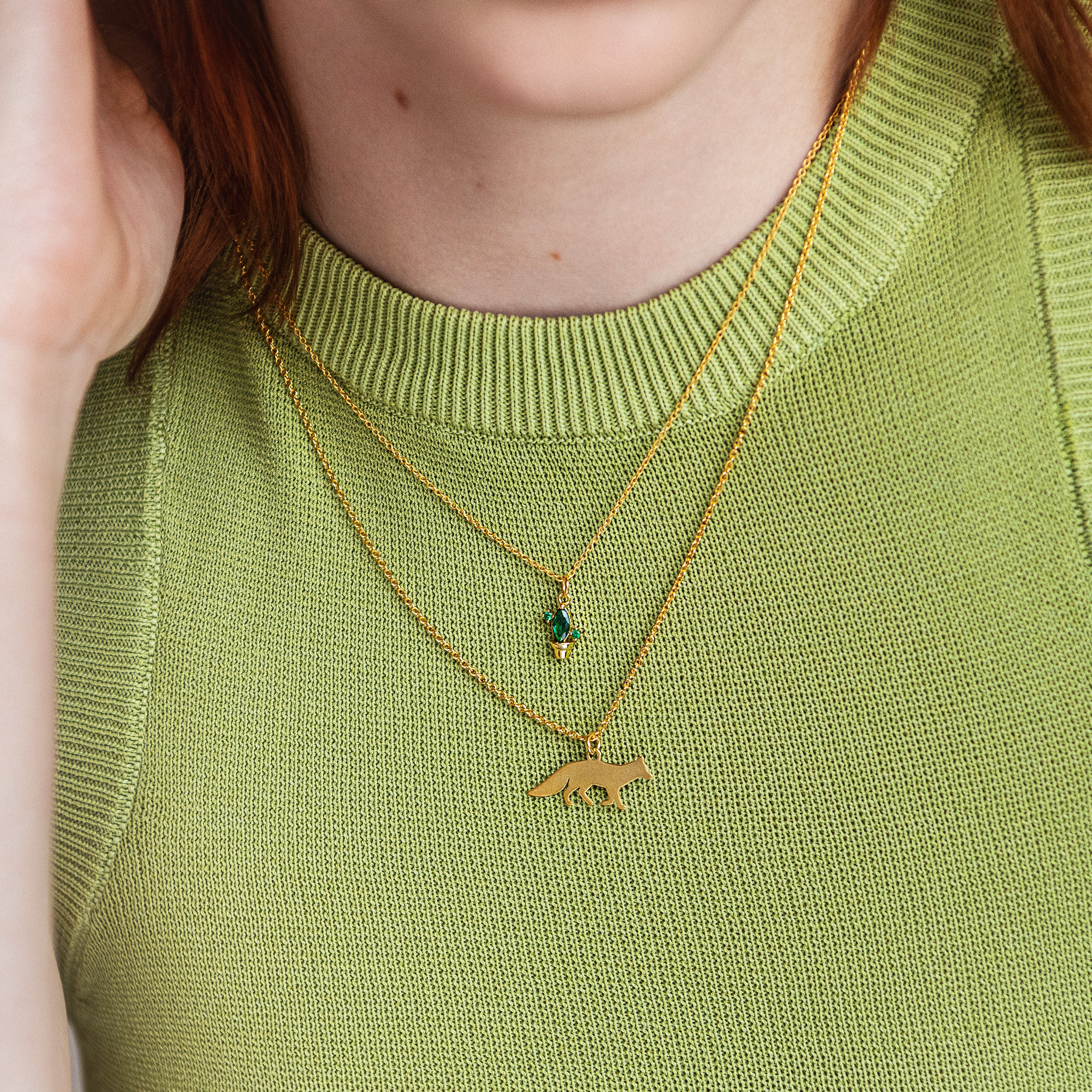 Collier renard or - Lost & Faune