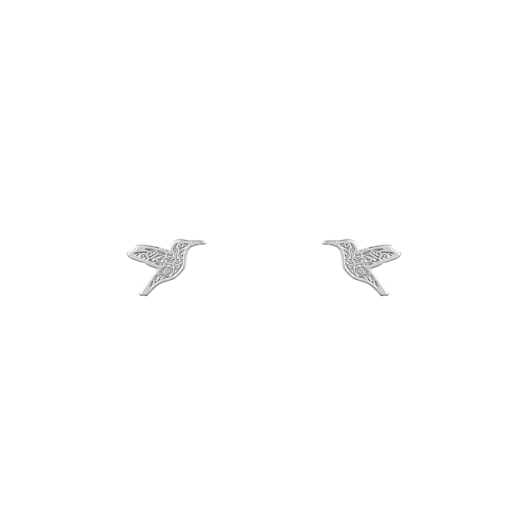 Boucles d'oreilles colibri argent - Lost & Faune