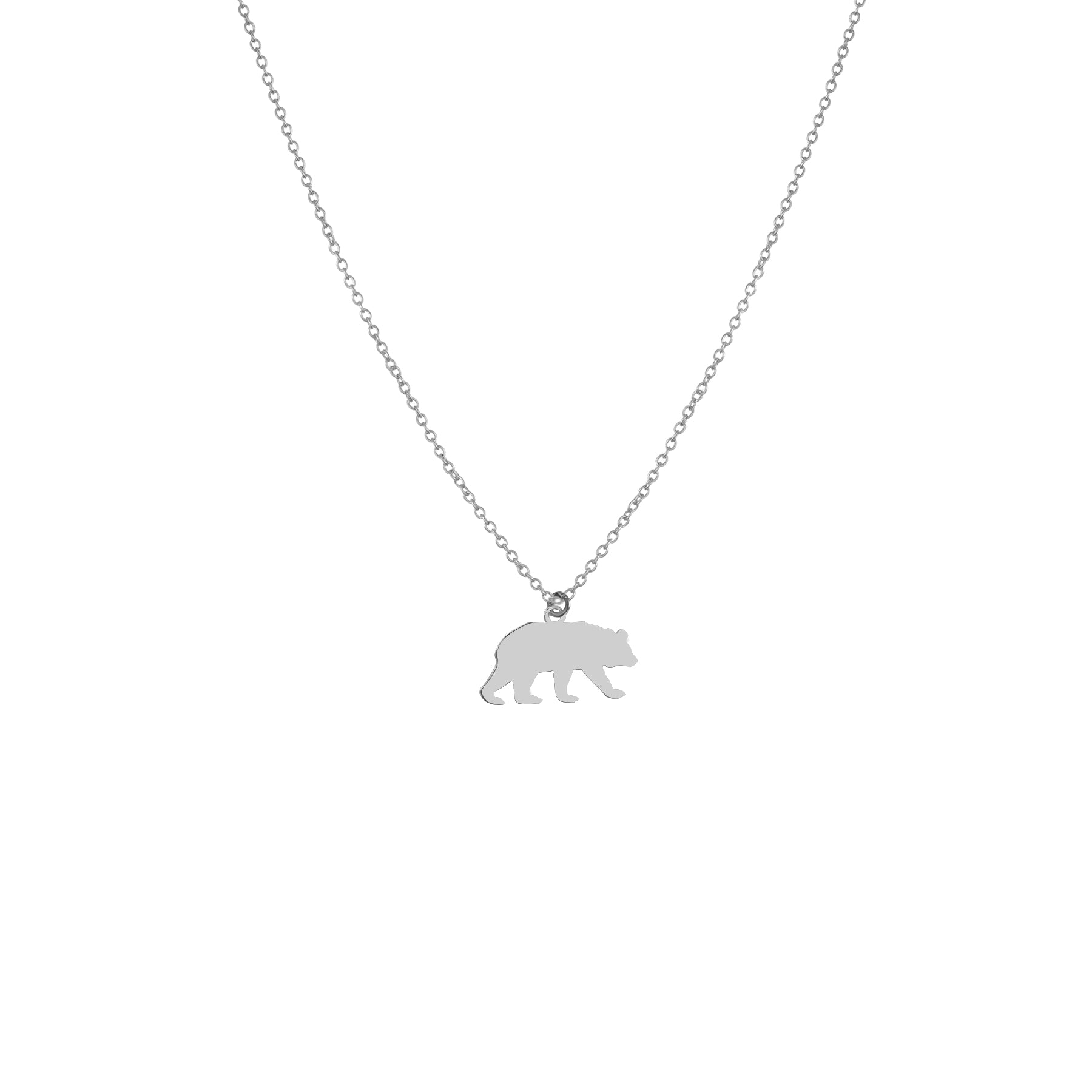 Collier ours argent - Lost & Faune