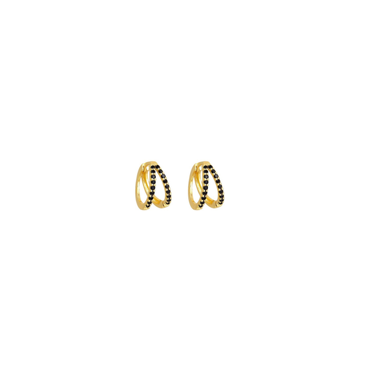Boucles D'oreilles Papillons Zircons Noirs - Acier Inoxydable - Neuf, Livraison 48h