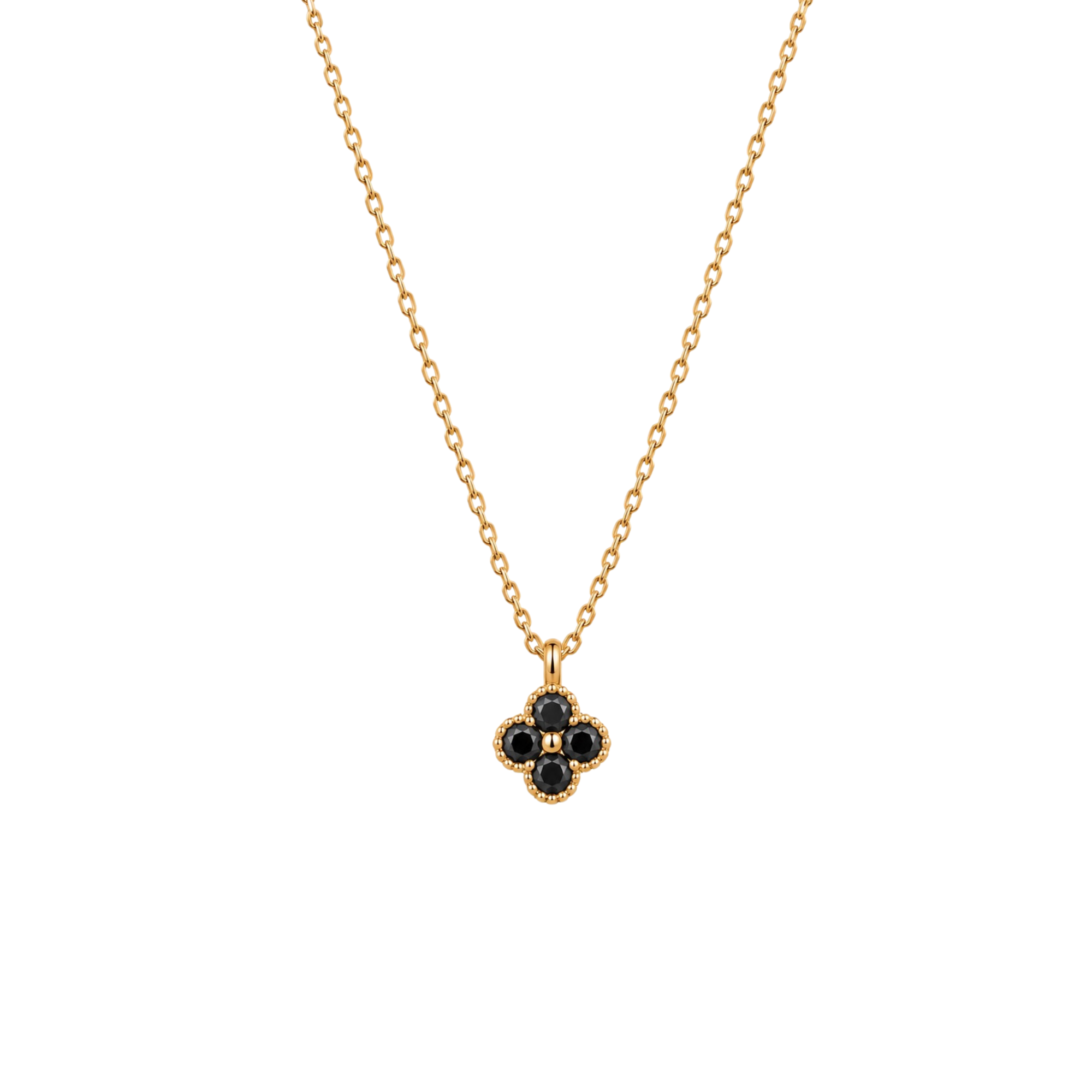 Collier chance or et noir