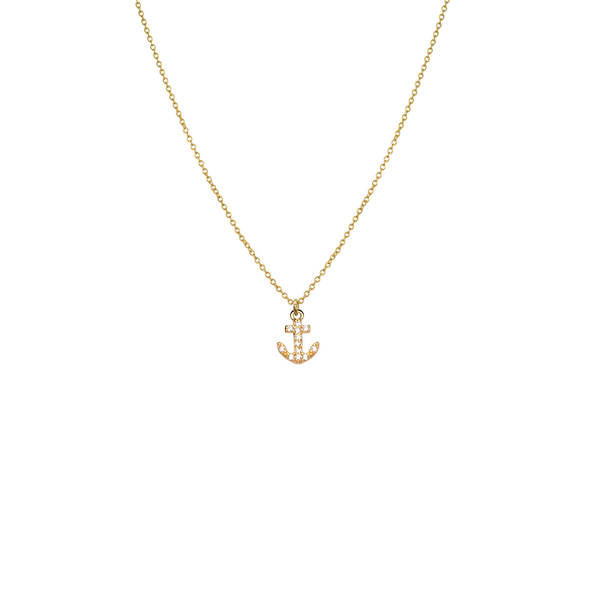 Collier Ancre Brillante