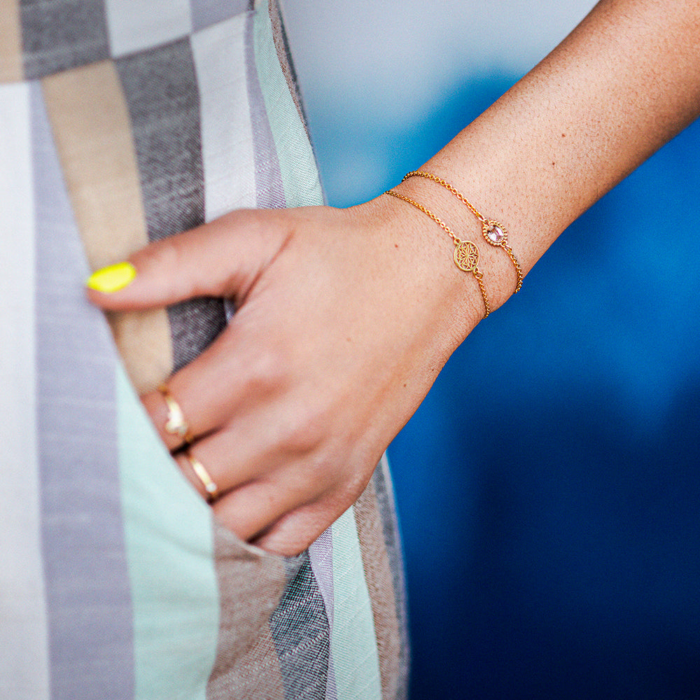 Gold mandala bracelet