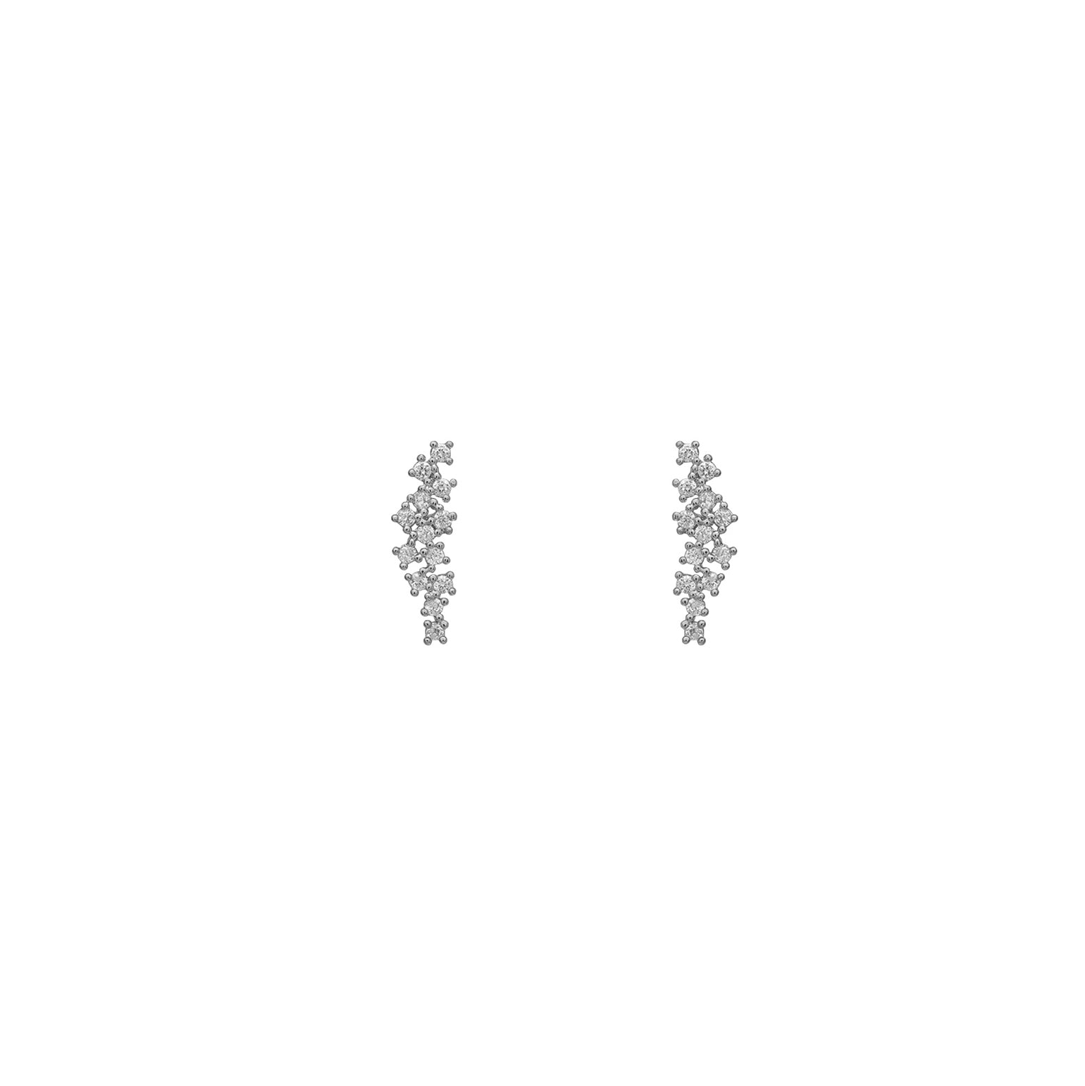 Silver constellation earrings