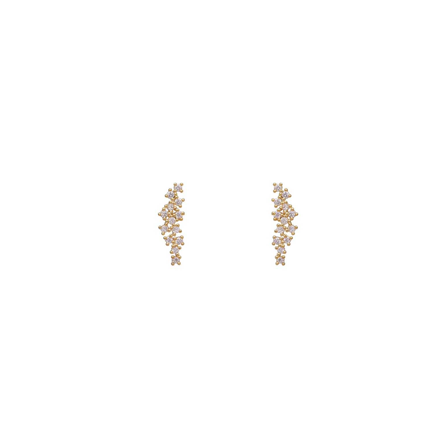 Gold constellation earrings