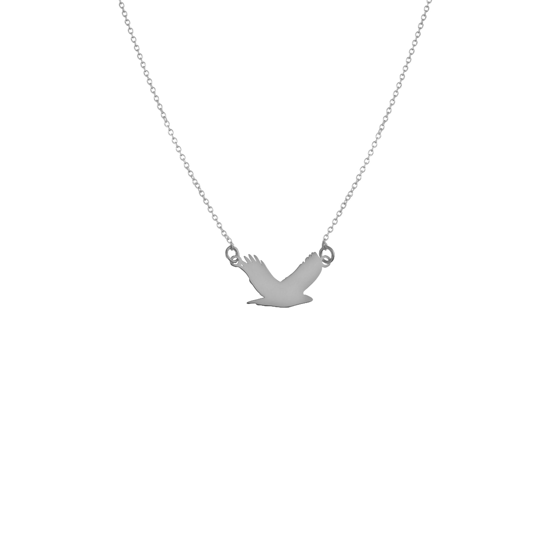 Silver eagle necklace