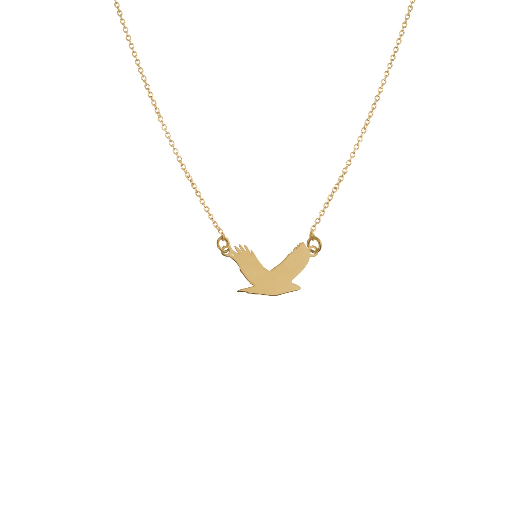 Gold eagle necklace